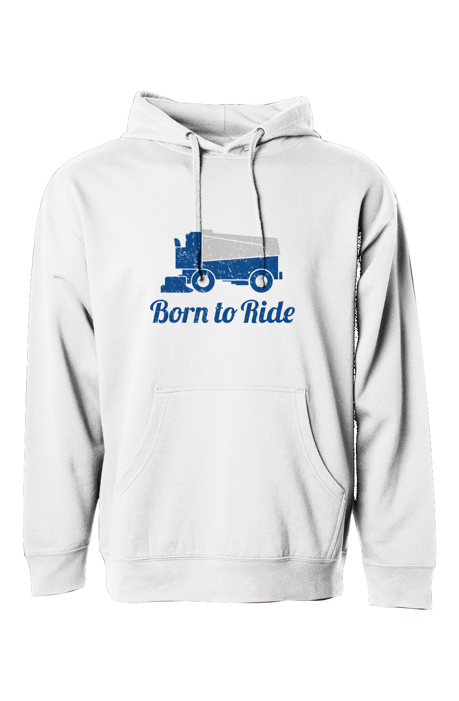 The Bench Boss Born to Ride Hoodie White | Barn Garb Hockey Threads