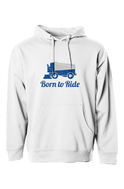 The Bench Boss Born to Ride Hoodie White | Barn Garb Hockey Threads