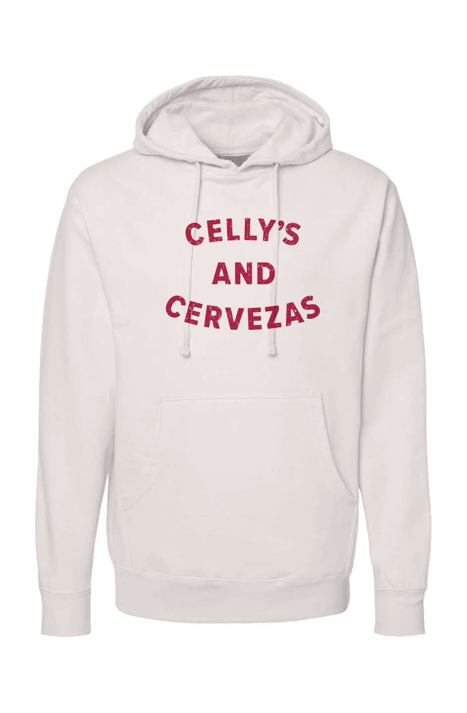 The Bench Boss Celly's and Cervezas Hoodie Bone | Barn Garb Hockey Threads