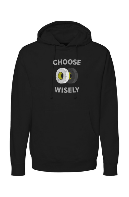 The Bench Boss Choose Wisely Hoodie Black | Barn Garb Hockey Threads