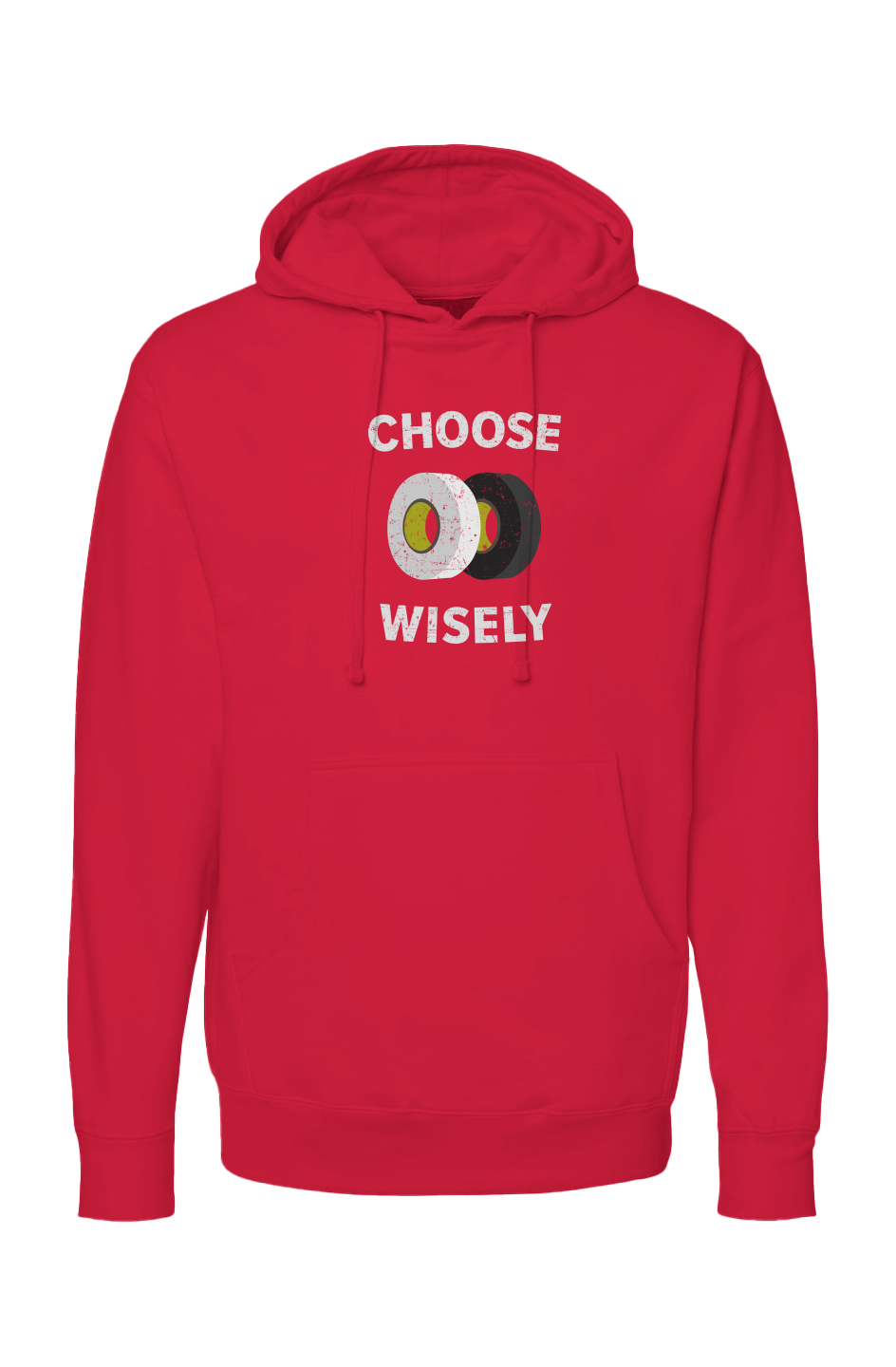 The Bench Boss Choose Wisely Hoodie Red | Barn Garb Hockey Threads