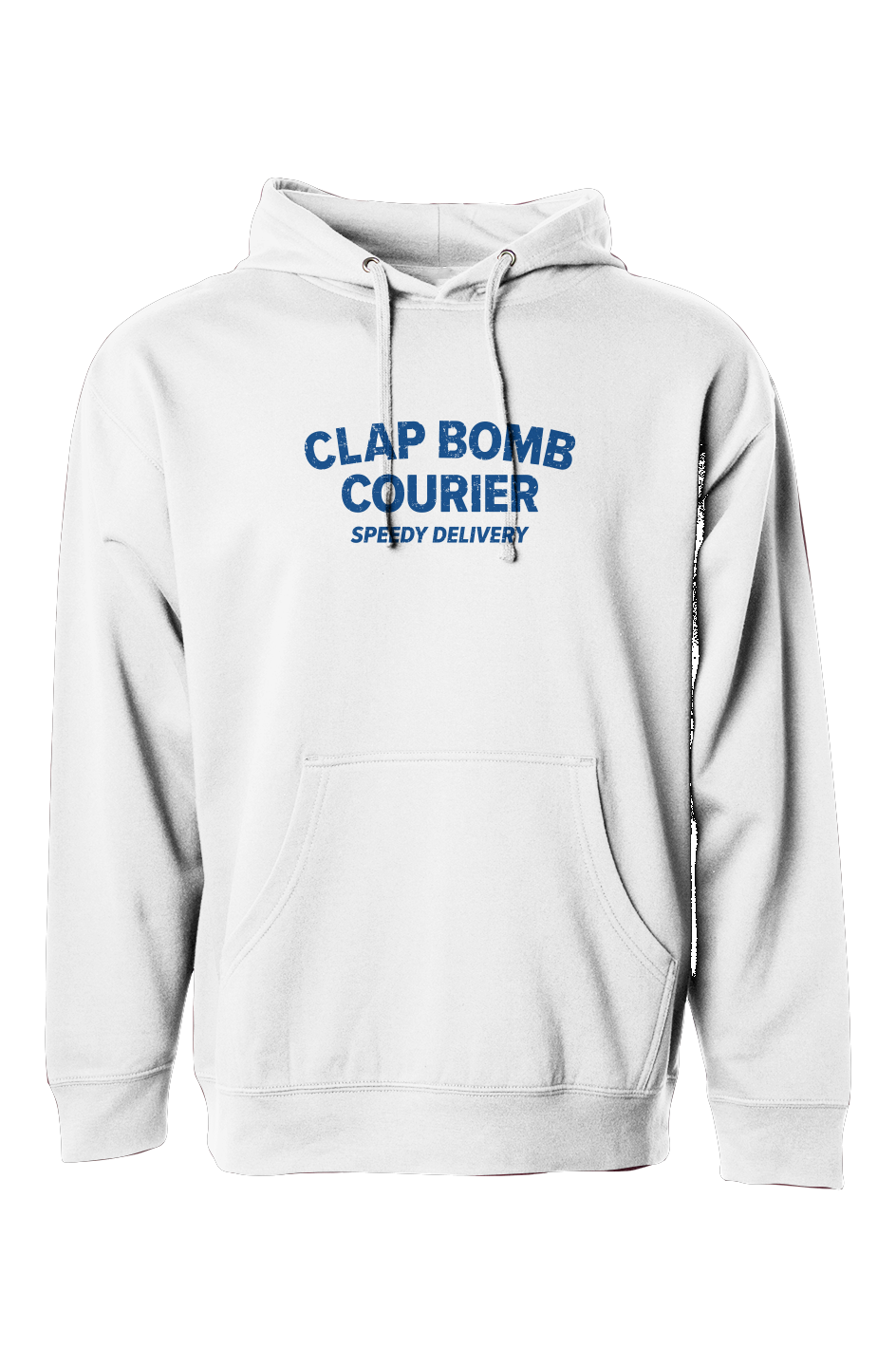 The Bench Boss Clap Bomb Courier Hoodie White | Barn Garb Hockey Threads