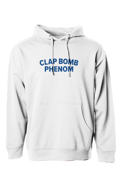 The Bench Boss Clap Bomb Phenom Hoodie White | Barn Garb Hockey Threads