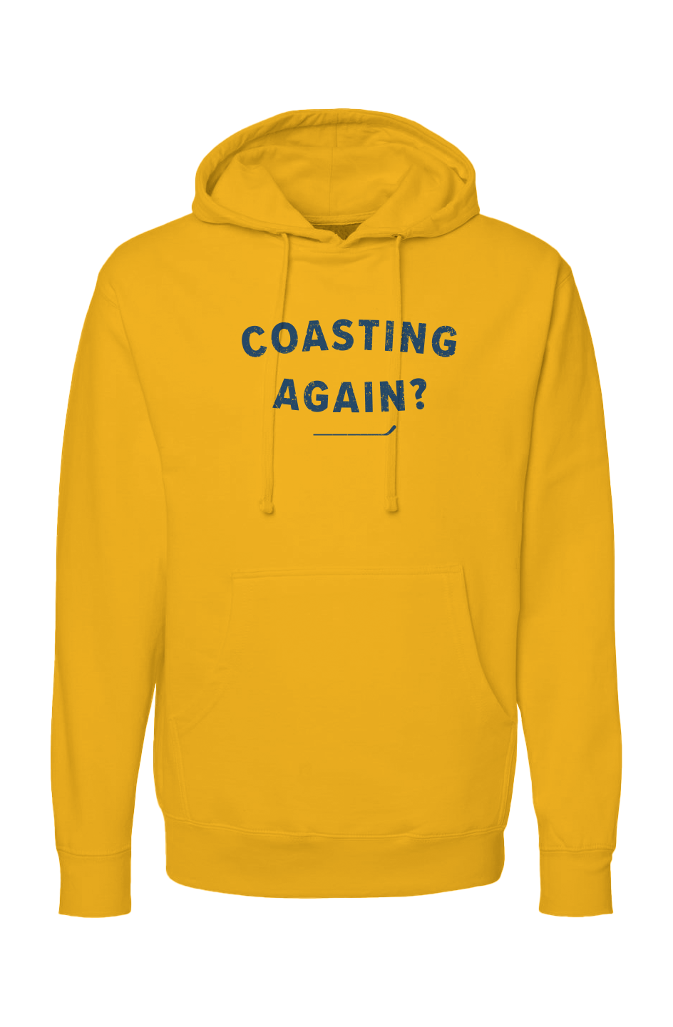 The Bench Boss Coasting Again? Hoodie Gold | Barn Garb Hockey Threads