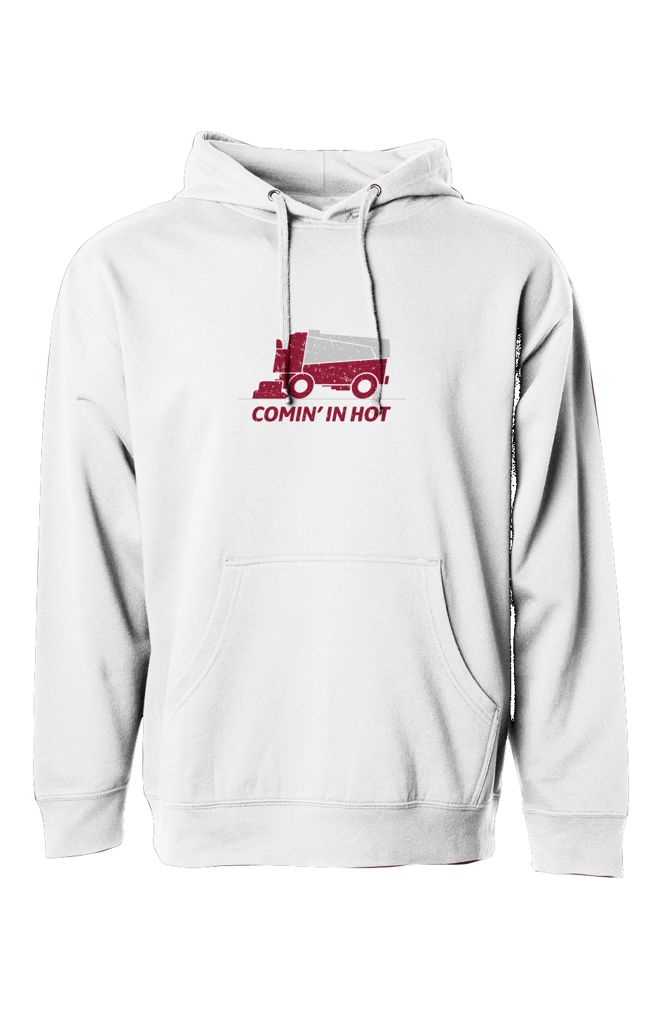 The Bench Boss Comin' in Hot Hoodie White | Barn Garb Hockey Threads