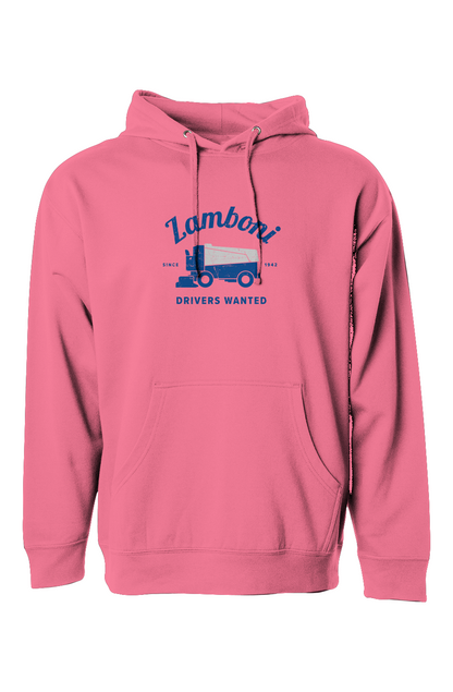 The Bench Boss Drivers Wanted Hoodie Pink | Barn Garb Hockey Threads