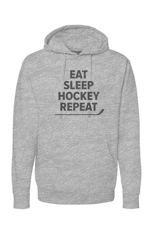 The Bench Boss Eat Sleep Hockey Hoodie Grey | Barn Garb Hockey Threads