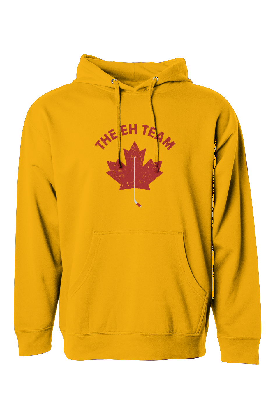 The Bench Boss Eh Team Hoodie Gold | Barn Garb Hockey Threads