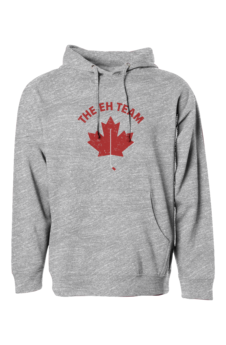 The Bench Boss Eh Team Hoodie Grey Barn Garb Hockey Threads