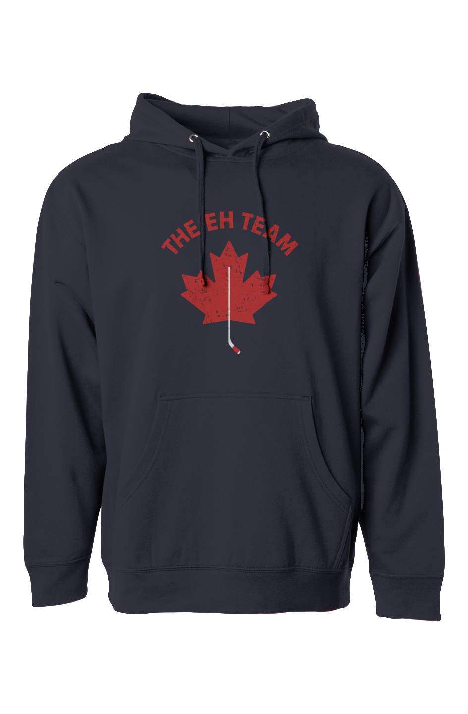 The Bench Boss Eh Team Hoodie Navy Blue | Barn Garb Hockey Threads