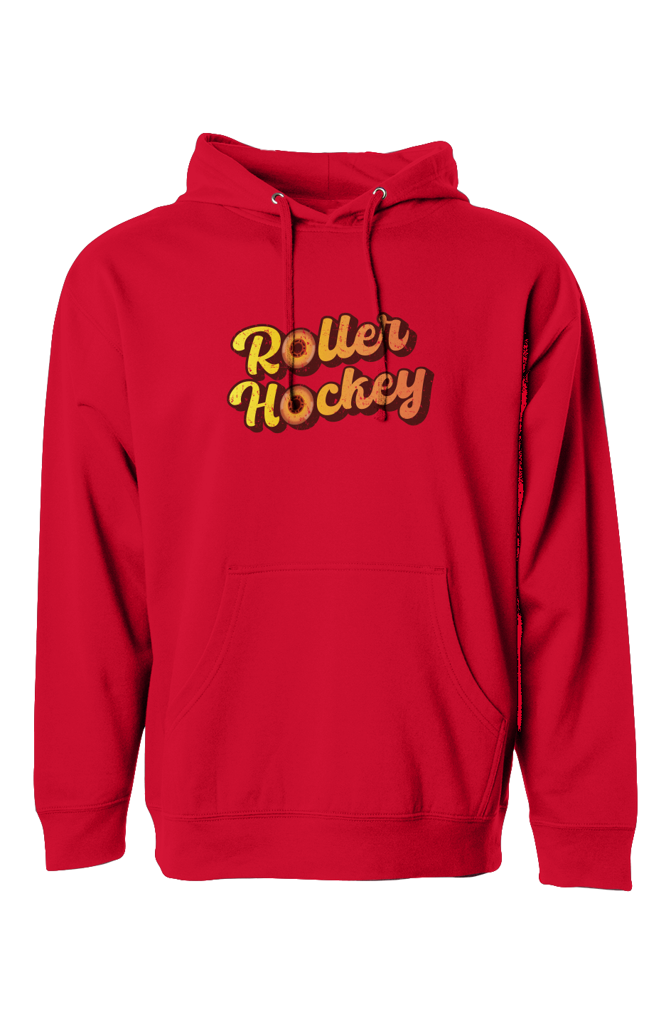The Bench Boss Feeling Groovy Roller Hockey Hoodie Red | Barn Garb Hockey Threads
