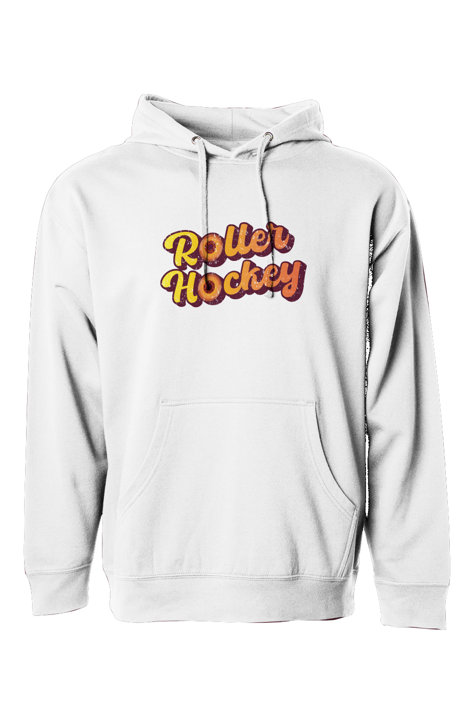 The Bench Boss Feeling Groovy Roller Hockey Hoodie White | Barn Garb Hockey Threads
