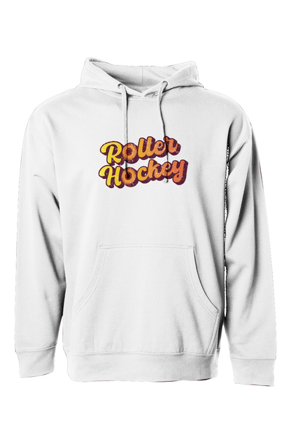 The Bench Boss Feeling Groovy Roller Hockey Hoodie White | Barn Garb Hockey Threads