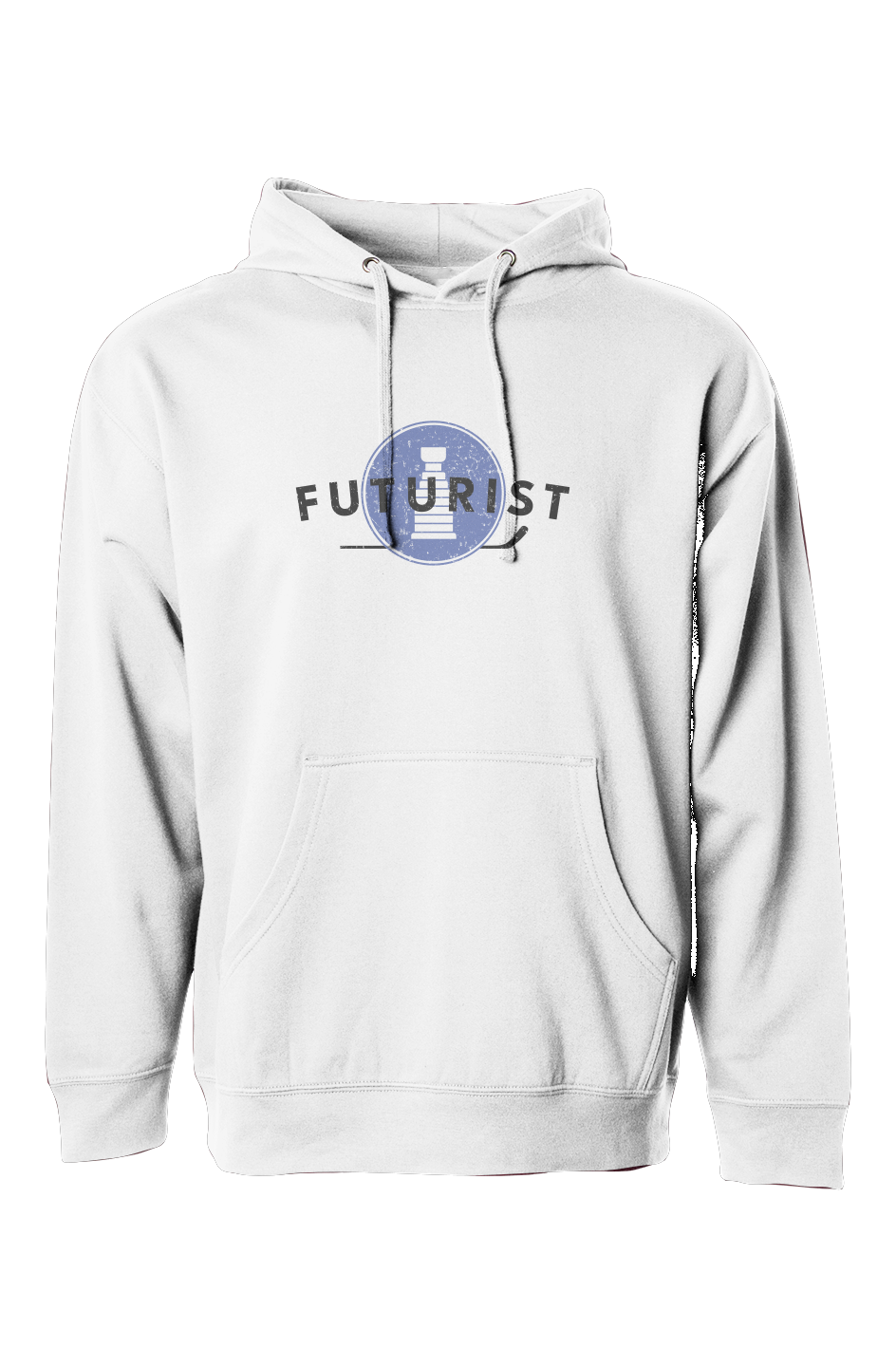 The Bench Boss Futurist Hoodie White | Barn Garb Hockey Threads