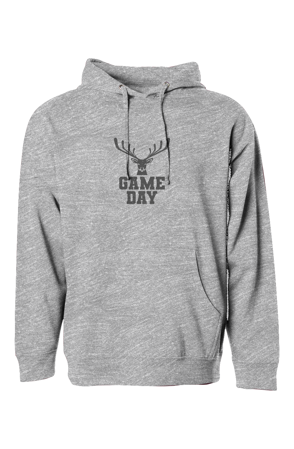 The Bench Boss Game Day Hockey Buck Hoodie Grey | Barn Garb Hockey Threads