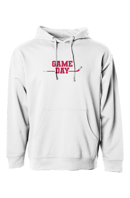 The Bench Boss Game Day Hoodie White | Barn Garb Hockey Threads