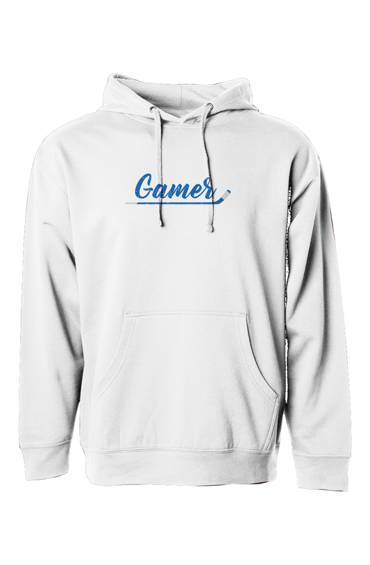 The Bench Boss Gamer Hoodie White | Barn Garb Hockey Threads