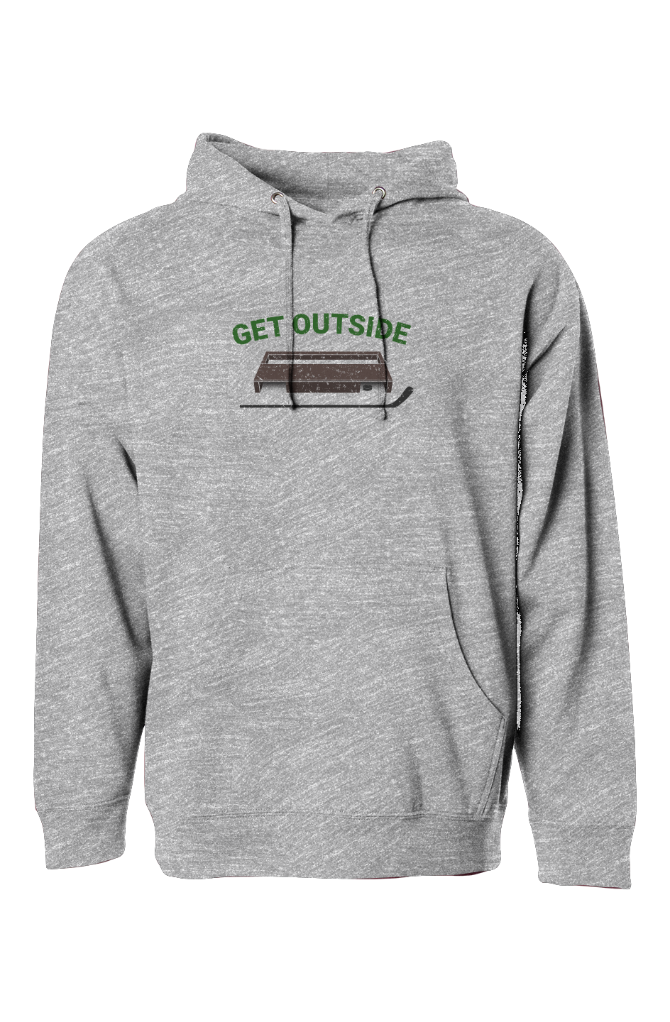 The Bench Boss Get Outside Hoodie Grey | Barn Garb Hockey Threads