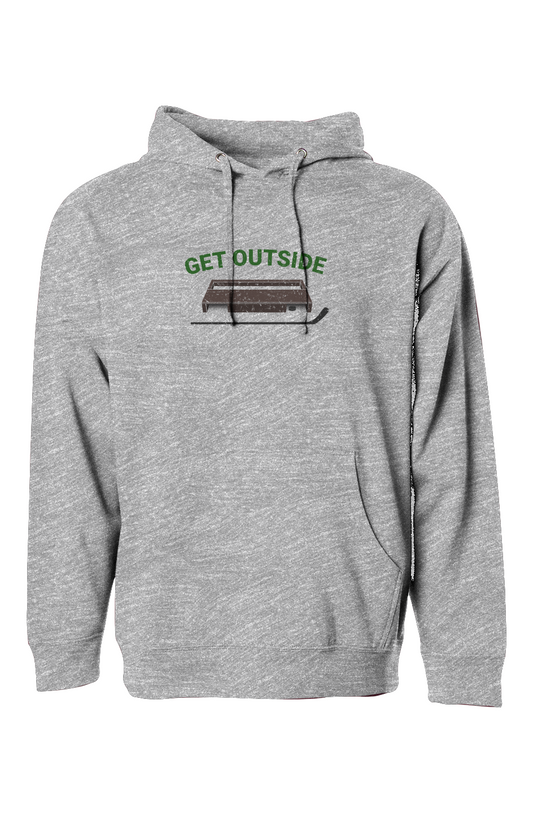 The Bench Boss Get Outside Hoodie Grey | Barn Garb Hockey Threads