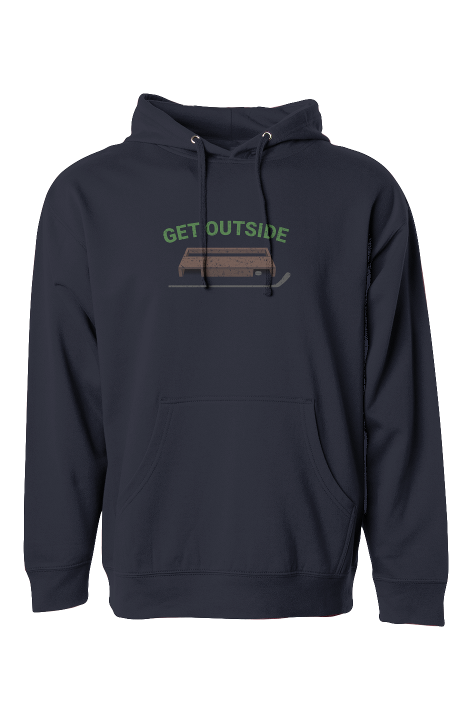 The Bench Boss Get Outside Hoodie Navy Blue | Barn Garb Hockey Threads