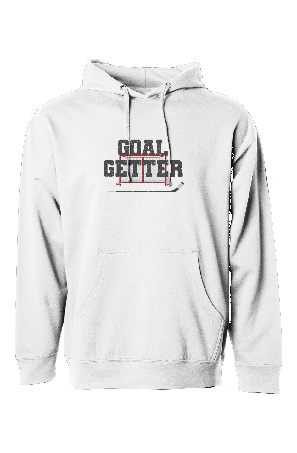 The Bench Boss Goal Getter Hoodie White | Barn Garb Hockey Threads