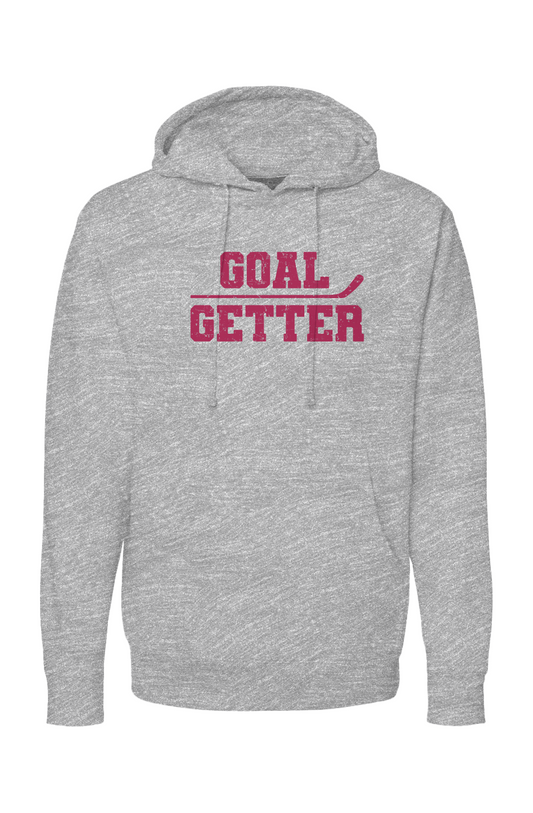 The Bench Boss Goal Getter Stick Hoodie Grey | Barn Garb Hockey Threads