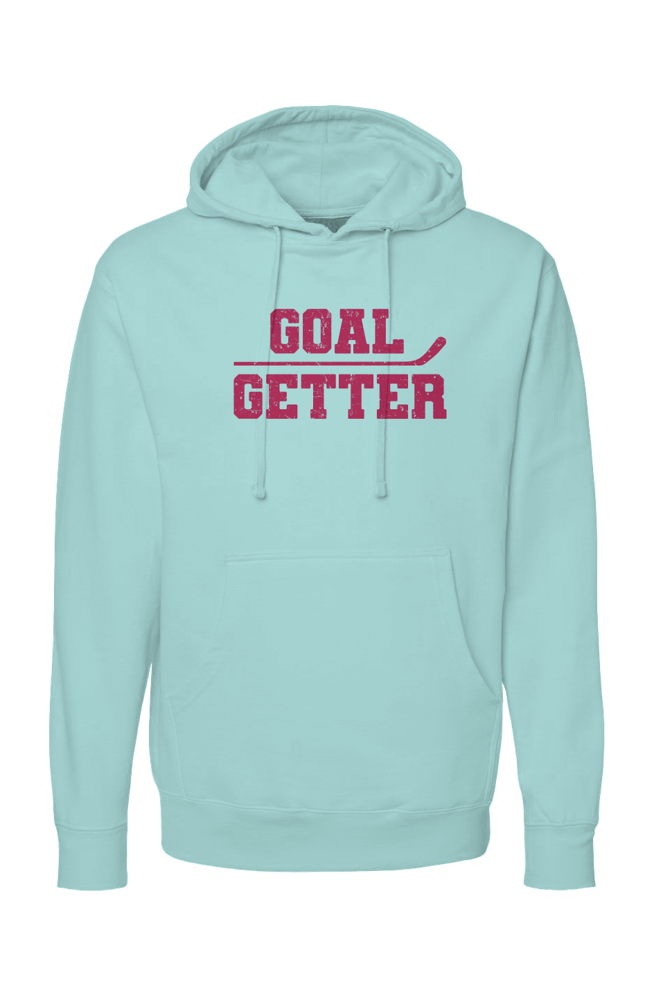 The Bench Boss Goal Getter Stick Hoodie Mint | Barn Garb Hockey Threads