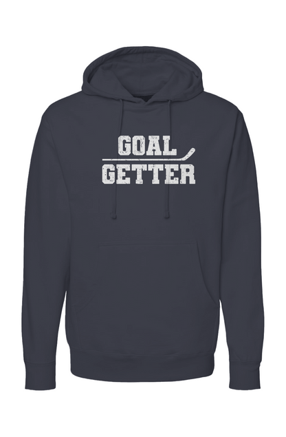 The Bench Boss Goal Getter Stick Hoodie Navy Blue | Barn Garb Hockey Threads