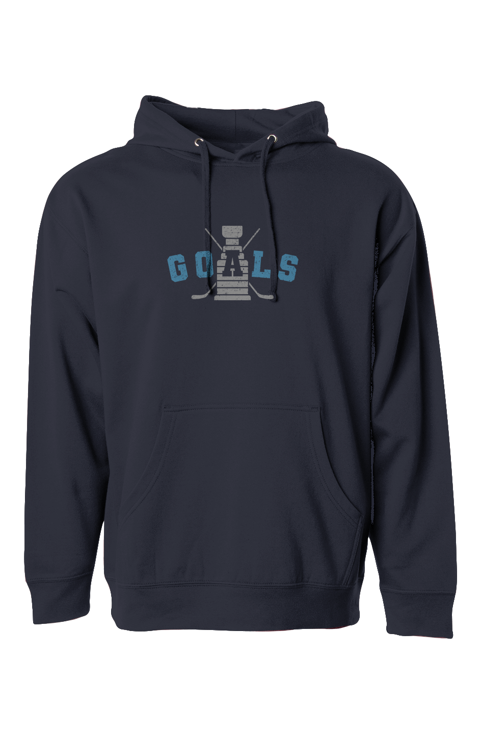 The Bench Boss Goals Crossed Sticks Navy Blue | Barn Garb Hockey Threads