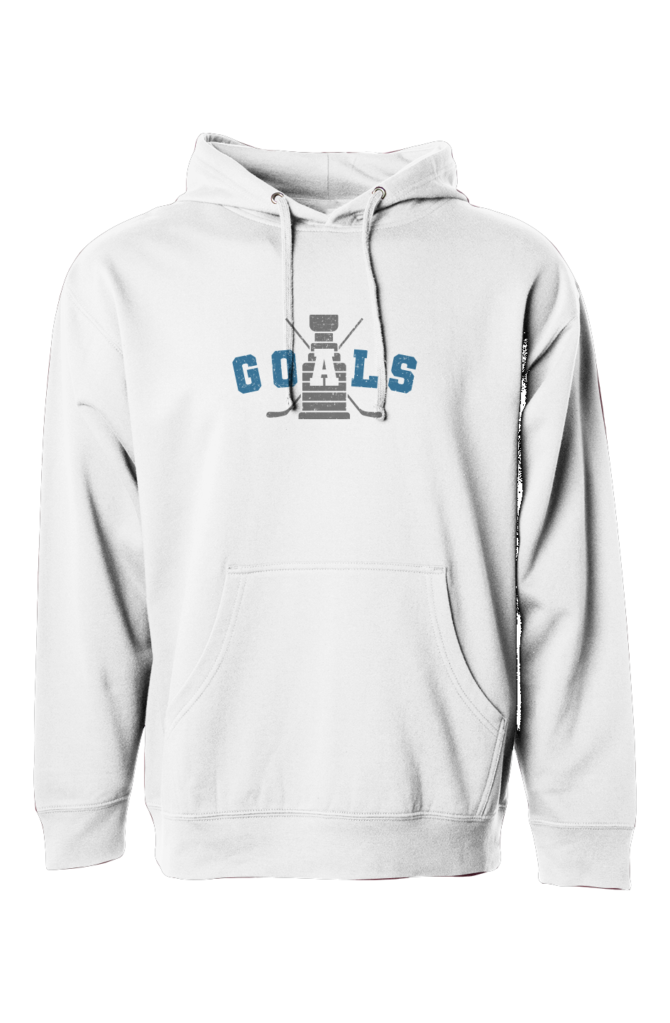 The Bench Boss Goals Crossed Sticks White | Barn Garb Hockey Threads