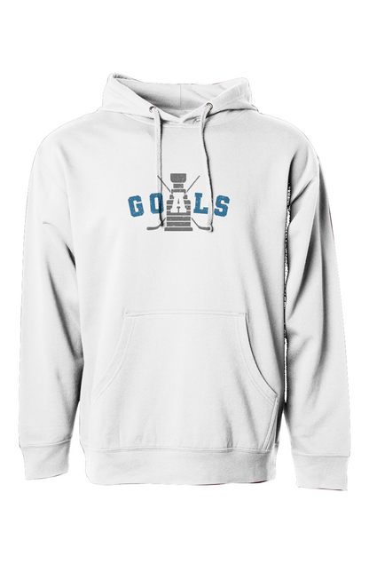 The Bench Boss Goals Crossed Sticks White | Barn Garb Hockey Threads