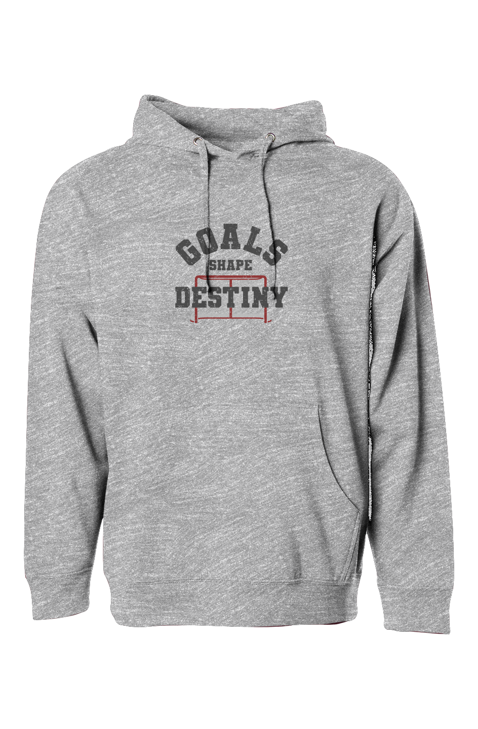 The Bench Boss Goals Shape Destiny Net Hoodie Grey | Barn Garb Hockey Threads
