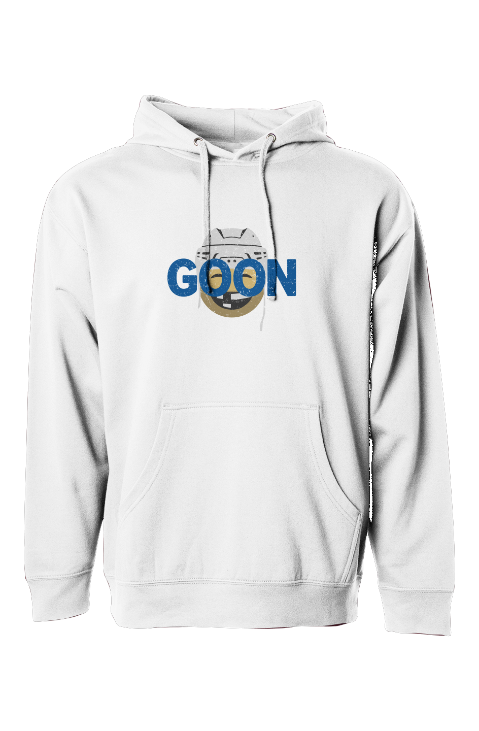 The Bench Boss Goon Hoodie White | Barn Garb Hockey Threads