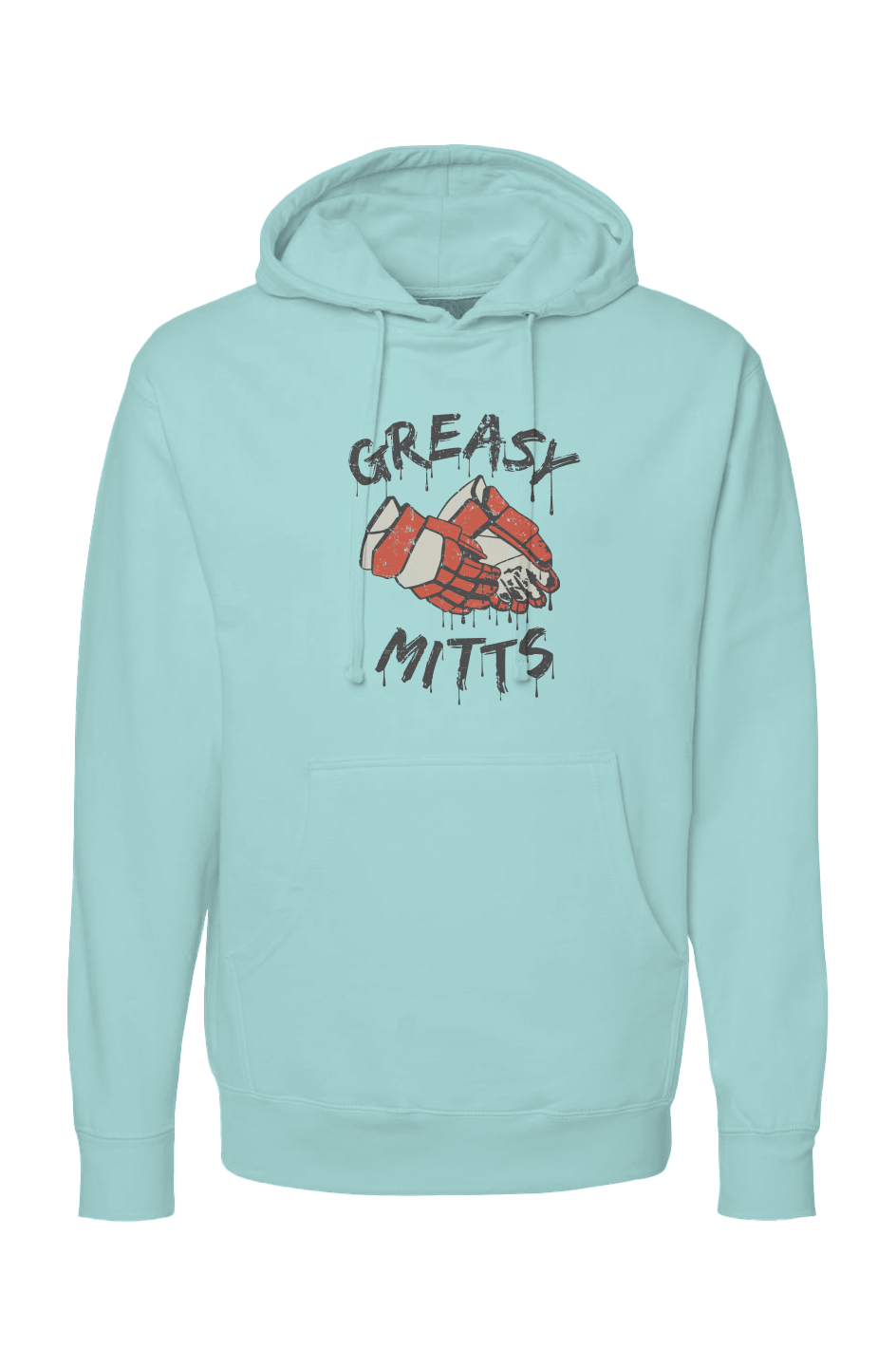 The Bench Boss Greasy Mitts Hoodie Mint | Barn Garb Hockey Threads