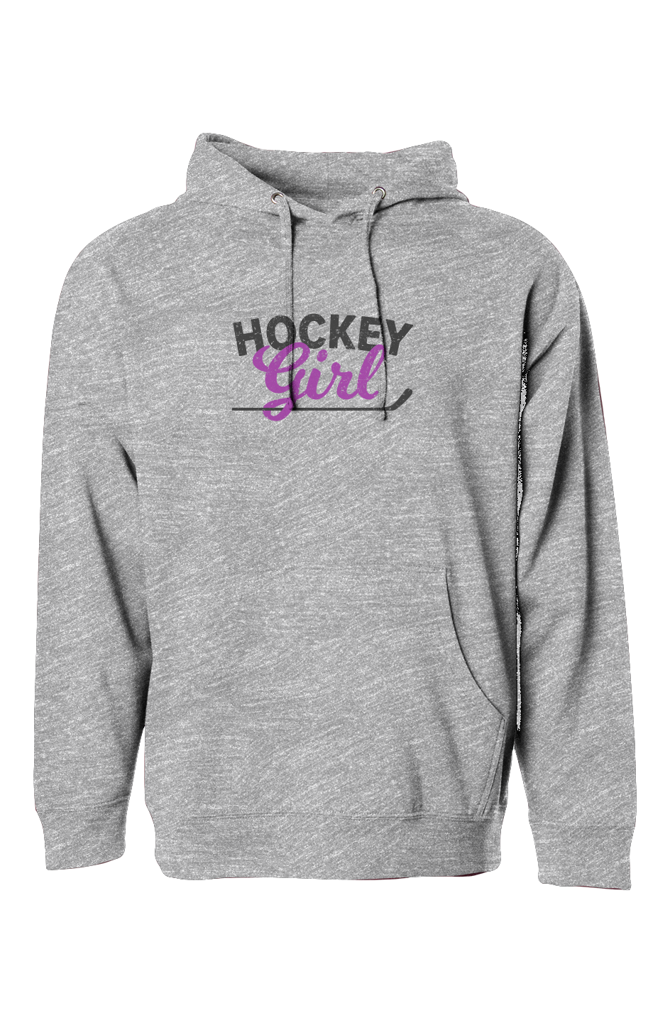The Bench Boss Hockey Girl Hoodie Grey | Barn Garb Hockey Threads
