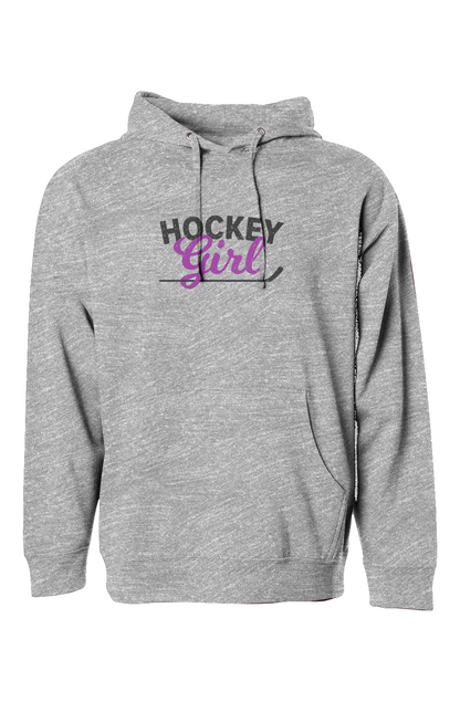 The Bench Boss Hockey Girl Hoodie Grey | Barn Garb Hockey Threads