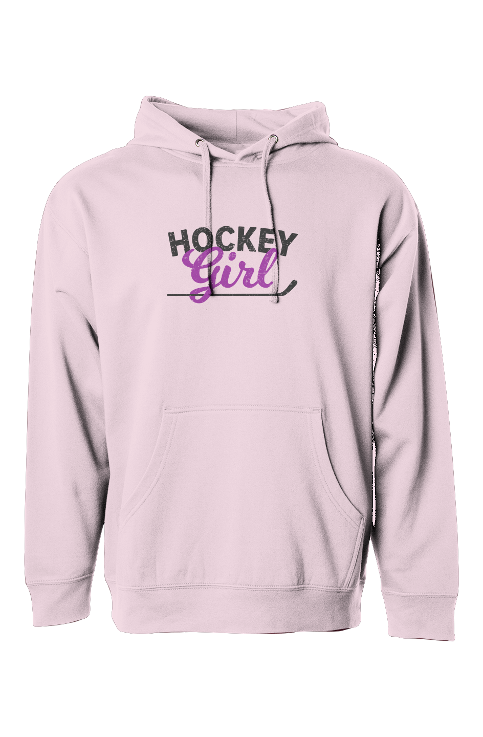 The Bench Boss Hockey Girl Hoodie Pink | Barn Garb Hockey Threads
