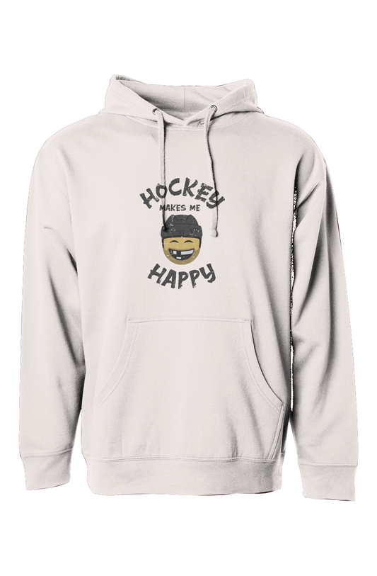 The Bench Boss Hockey Makes Me Happy Hoodie Natural | Barn Garb Hockey Threads