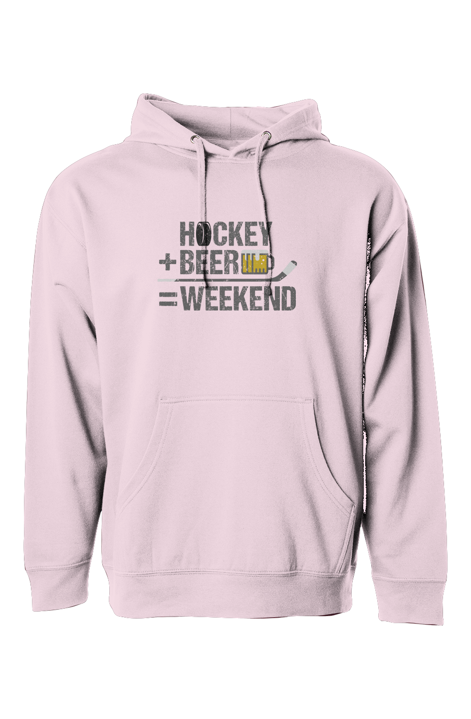 The Bench Boss Hockey Math Hoodie Light Pink | Barn Garb Hockey Threads