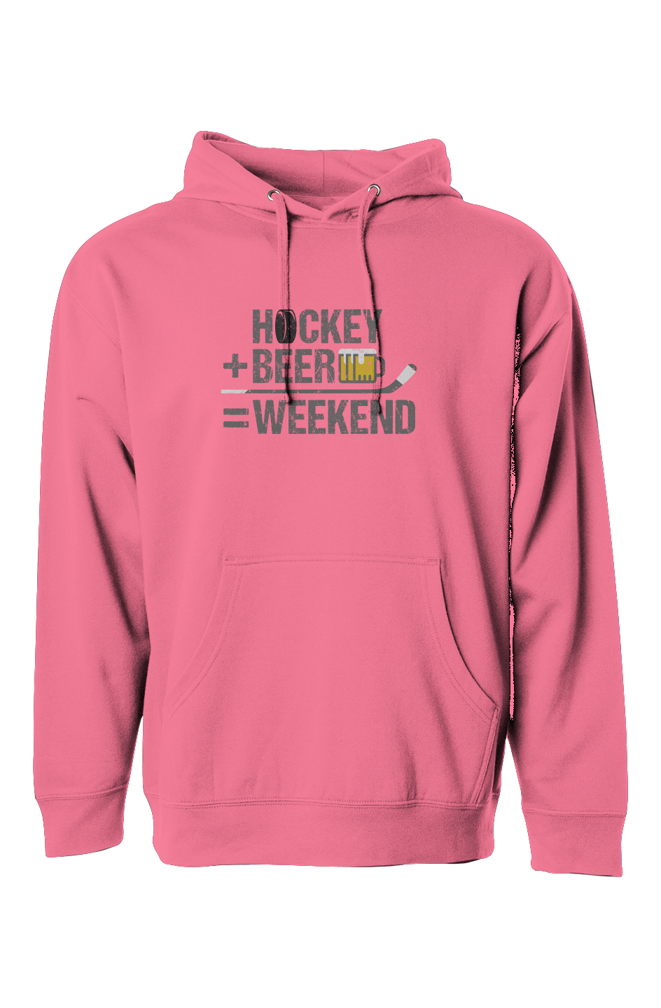 The Bench Boss Hockey Math Hoodie Neon Pink | Barn Garb Hockey Threads