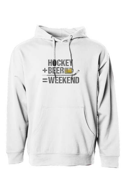 The Bench Boss Hockey Math Hoodie White | Barn Garb Hockey Threads