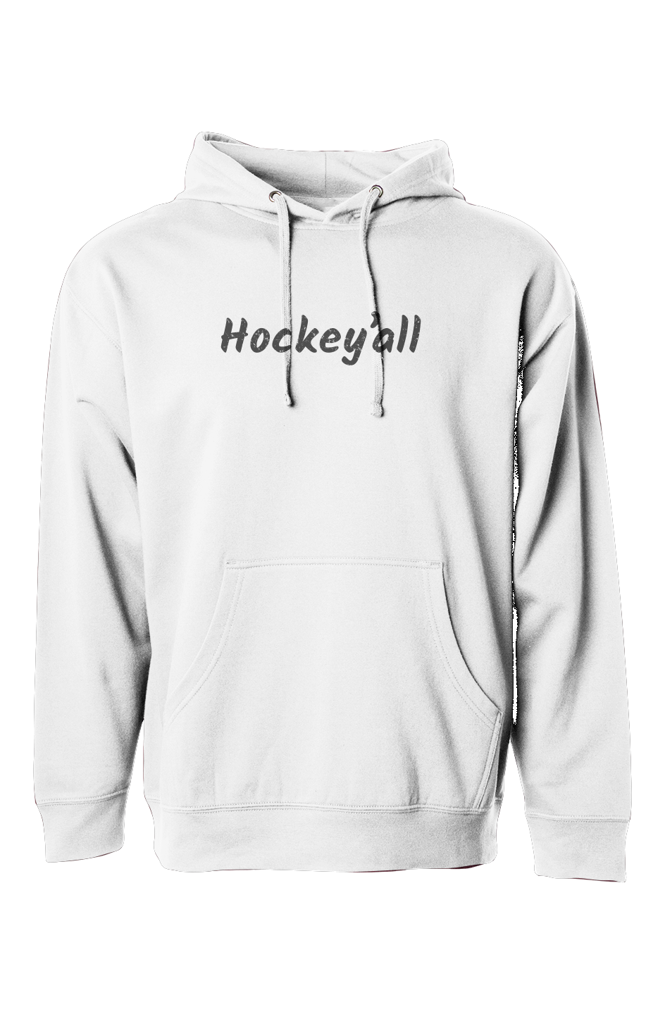 The Bench Boss Hockey'all Hoodie White | Barn Garb Hockey Threads