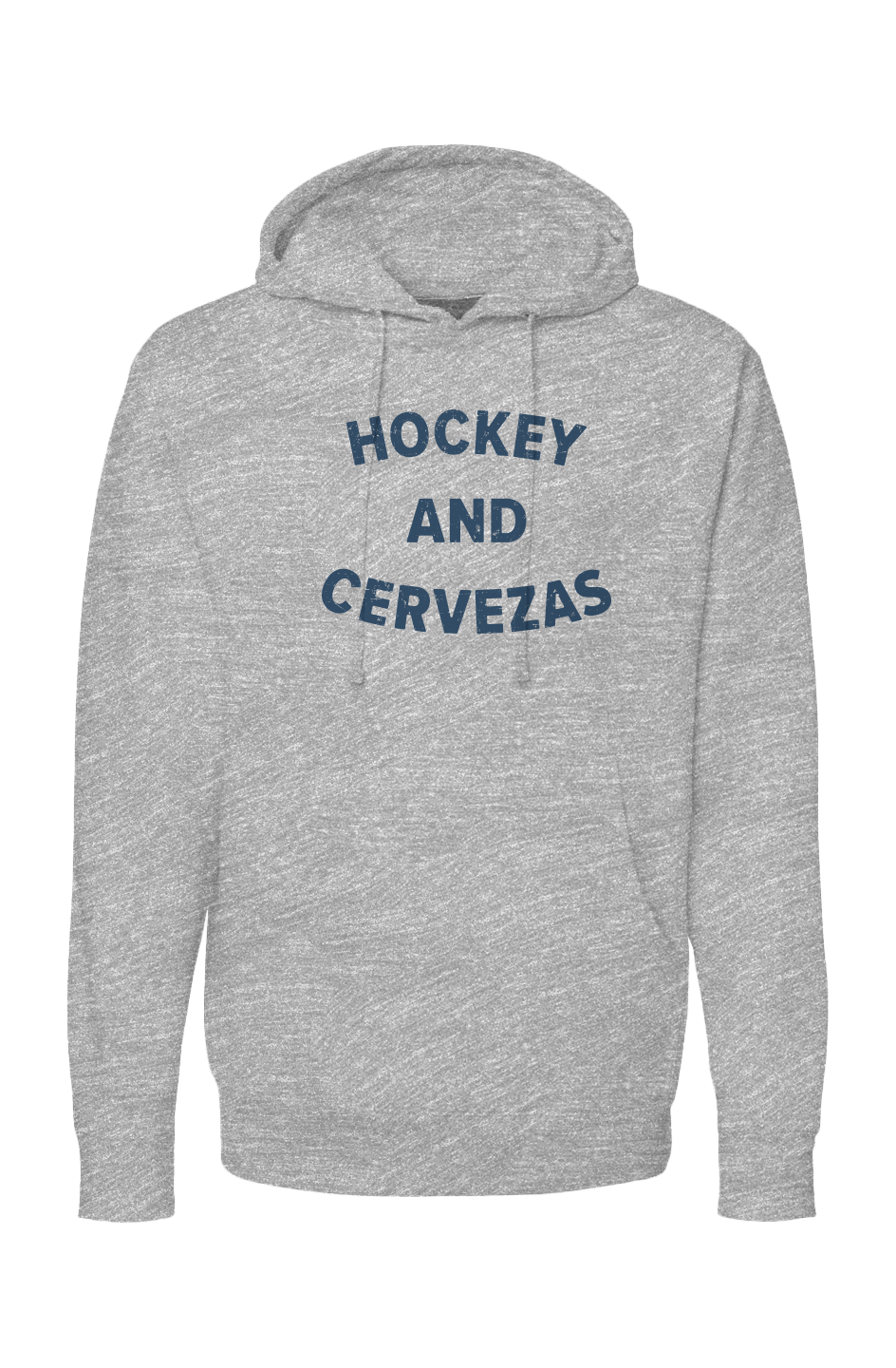 The Bench Boss Hockey and Cervezas Hoodie Grey | Barn Garb Hockey Threads