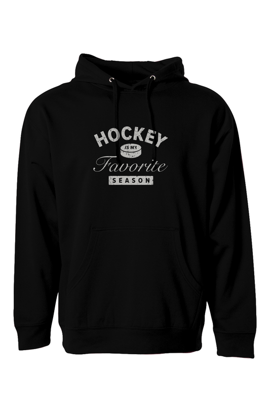 The Bench Boss Hockey is My Favorite Season Hoodie Black | Barn Garb Hockey Threads