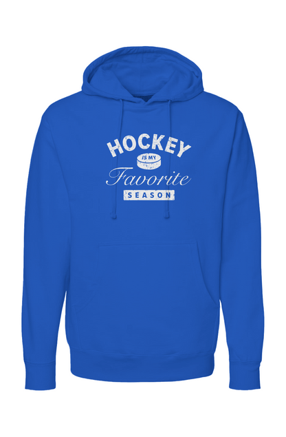 The Bench Boss Hockey is My Favorite Season Hoodie Royal Blue | Barn Garb Hockey Threads