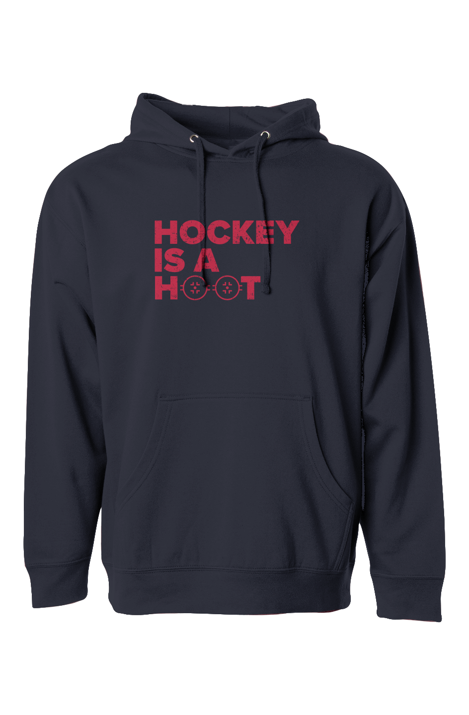 The Bench Boss Hockey is a Hoot Hoodie Navy Blue | Barn Garb Hockey Threads