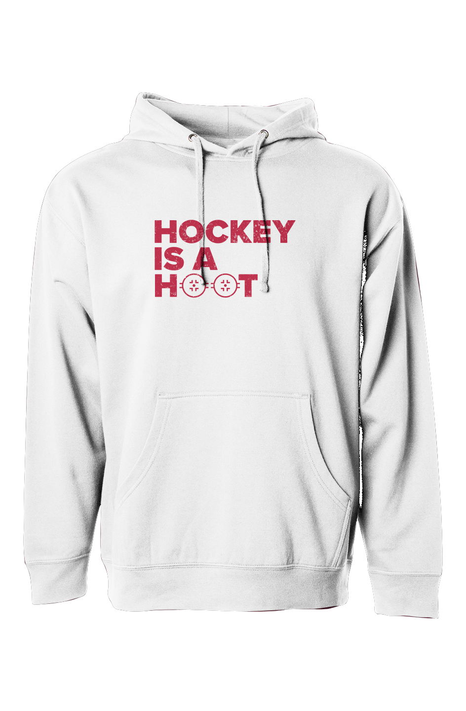 The Bench Boss Hockey is a Hoot Hoodie White | Barn Garb Hockey Threads