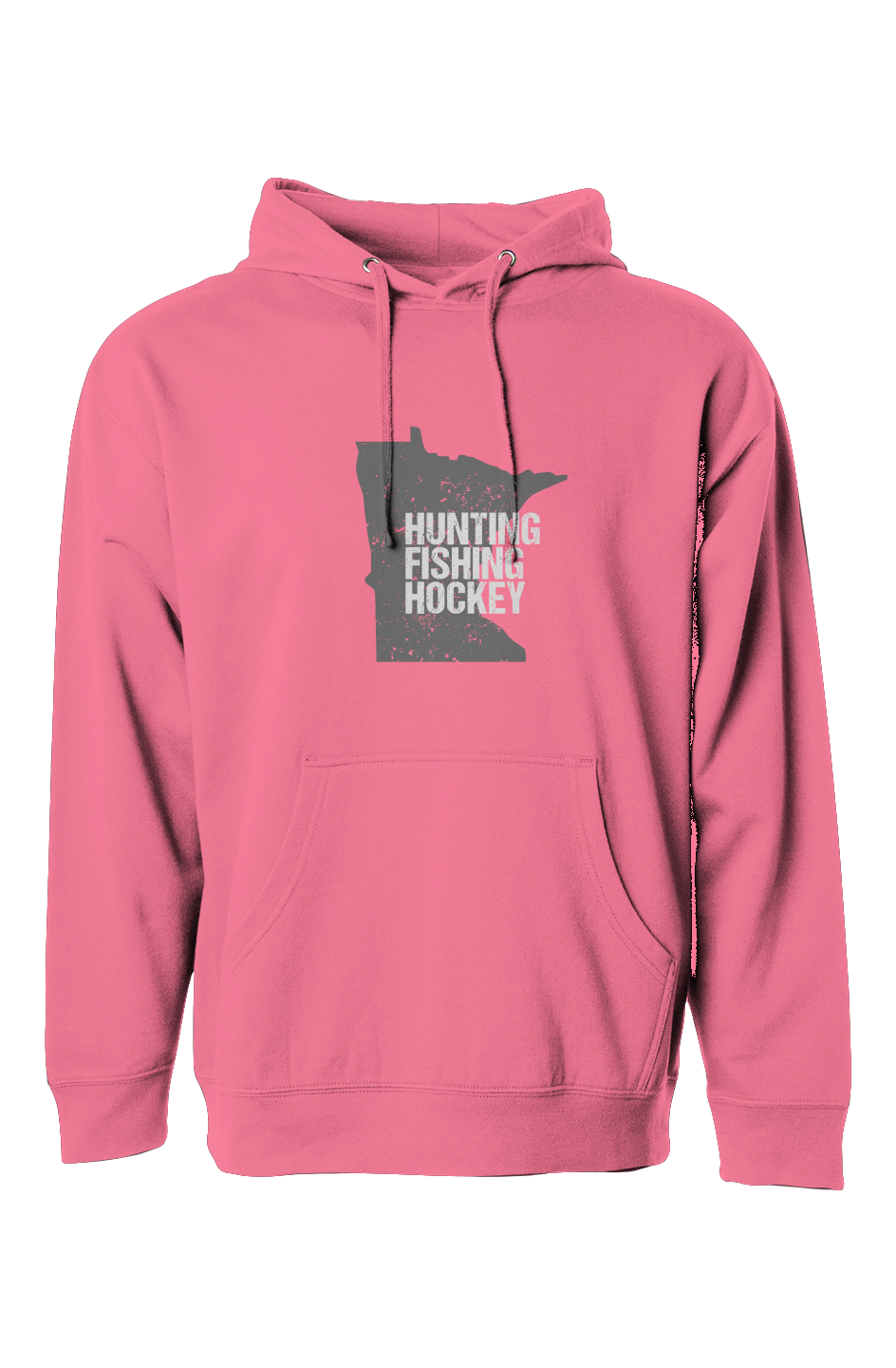 The Bench Boss Hunting Fishing Hockey Hoodie Neon Pink | Barn Garb Hockey Threads