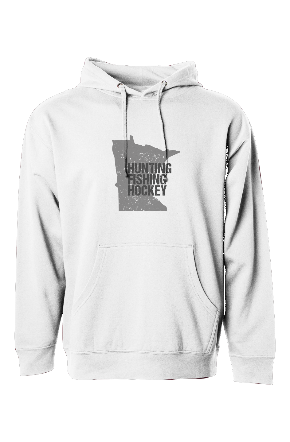 The Bench Boss Hunting Fishing Hockey Hoodie White | Barn Garb Hockey Threads