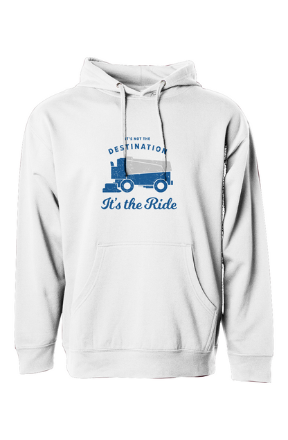 The Bench Boss It's the Ride Hoodie White | Barn Garb Hockey Threads
